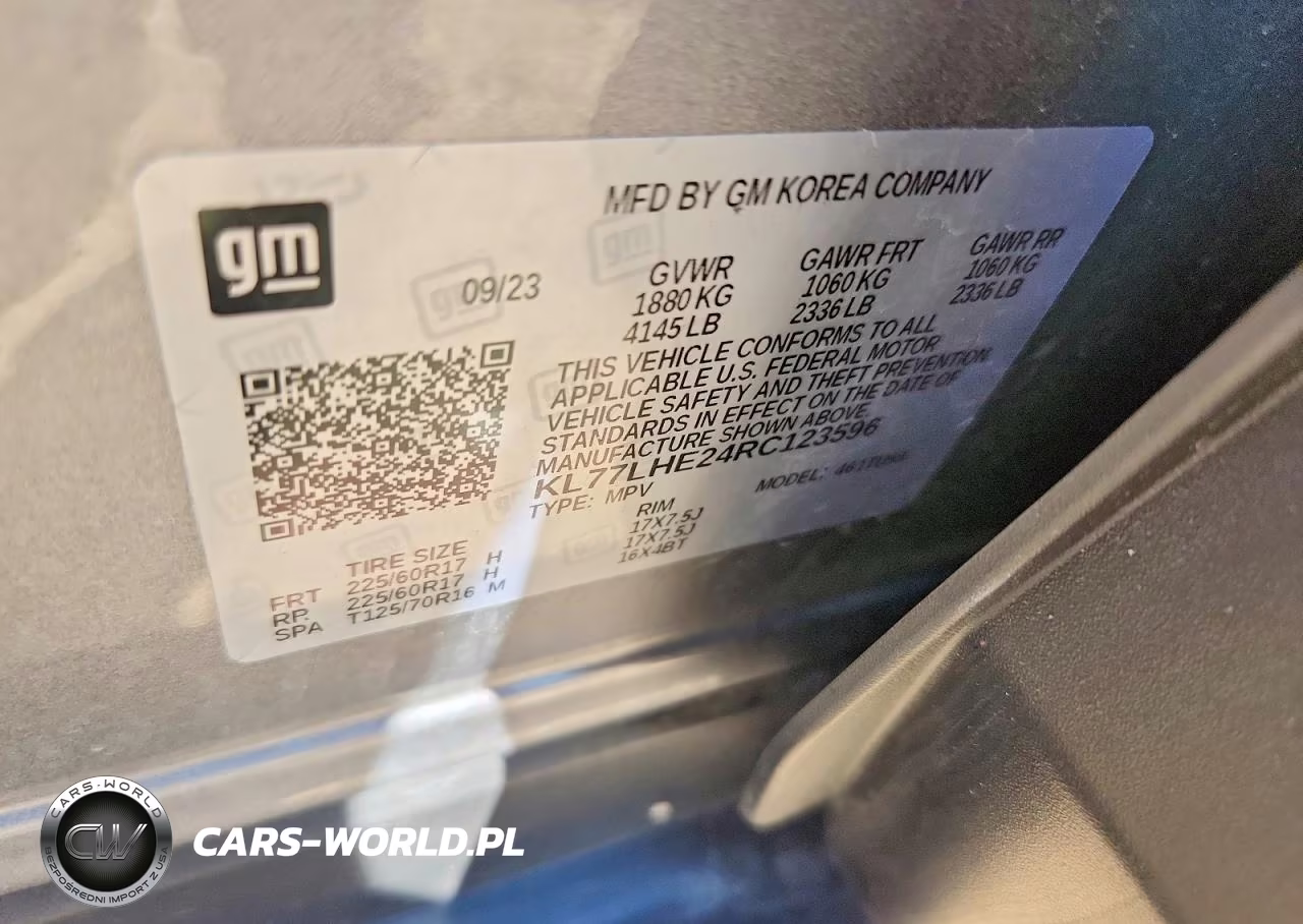 2024 Chevrolet Trax 1Lt VIN:KL77LHE24RC123596 - 12