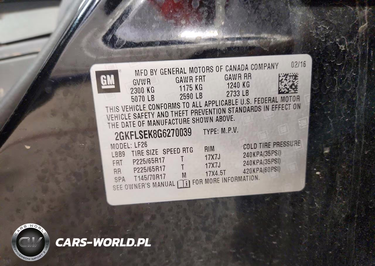 2016 GMC Terrain Sle VIN:2GKFLSEK8G6270039 - 13