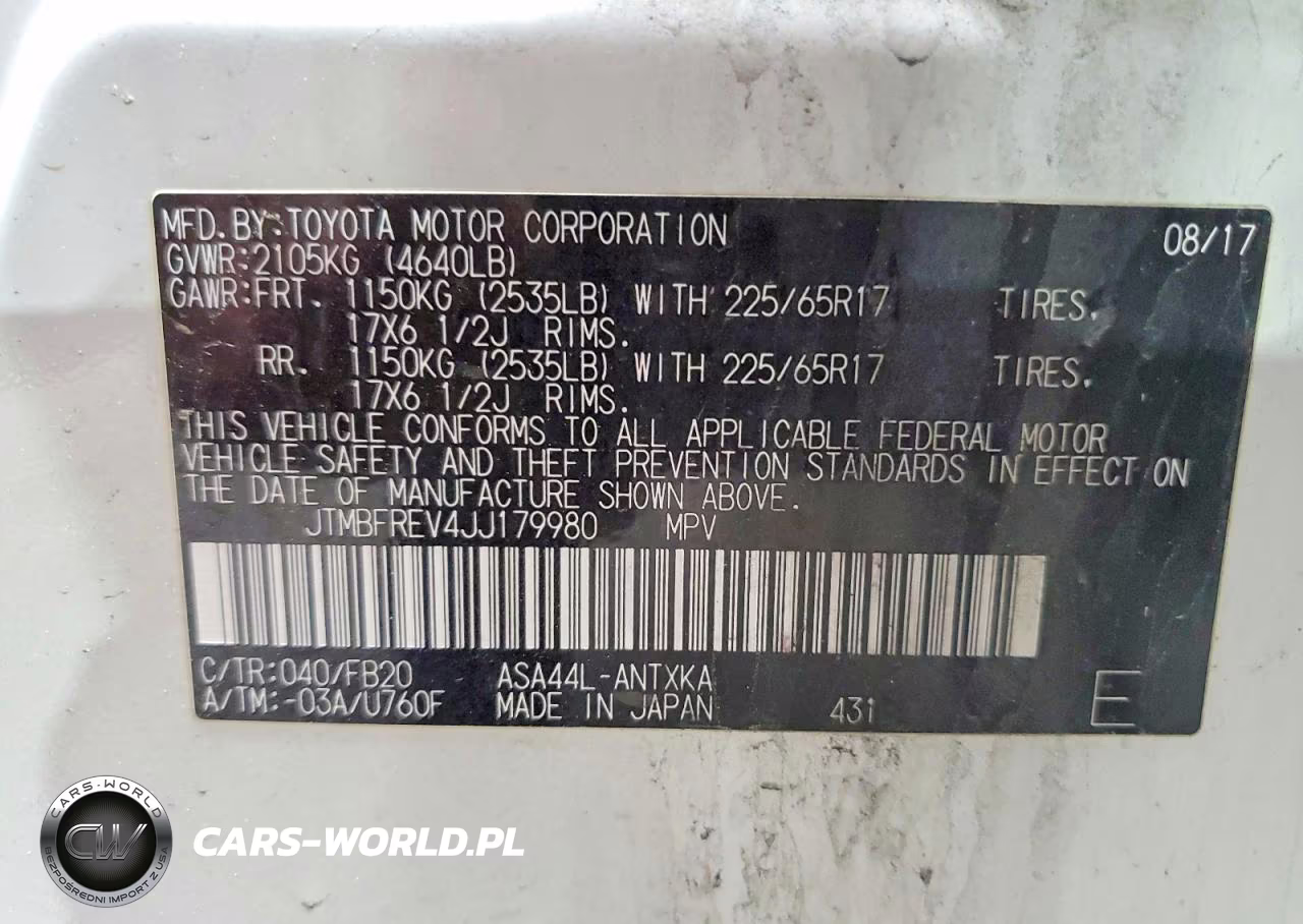 2018 Toyota Rav4 Le VIN:JTMBFREV4JJ179980 - 13