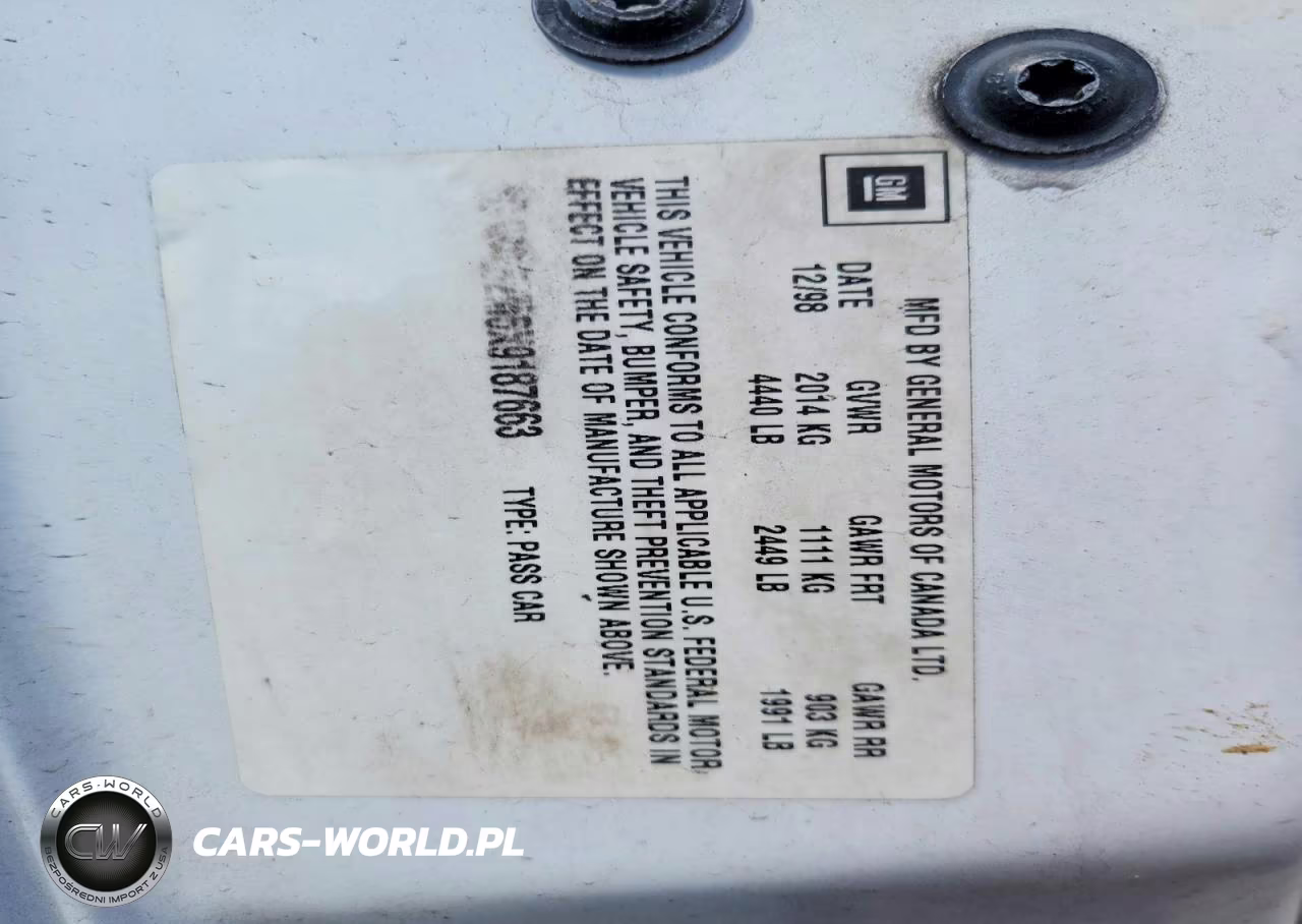 1999 Chevrolet Lumina Base VIN:2G1WL52M5X9187663 - 12