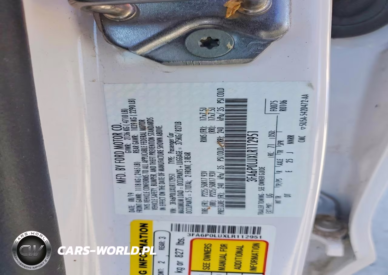 2020 Ford Fusion Se VIN:3FA6P0LUXLR112951 - 13