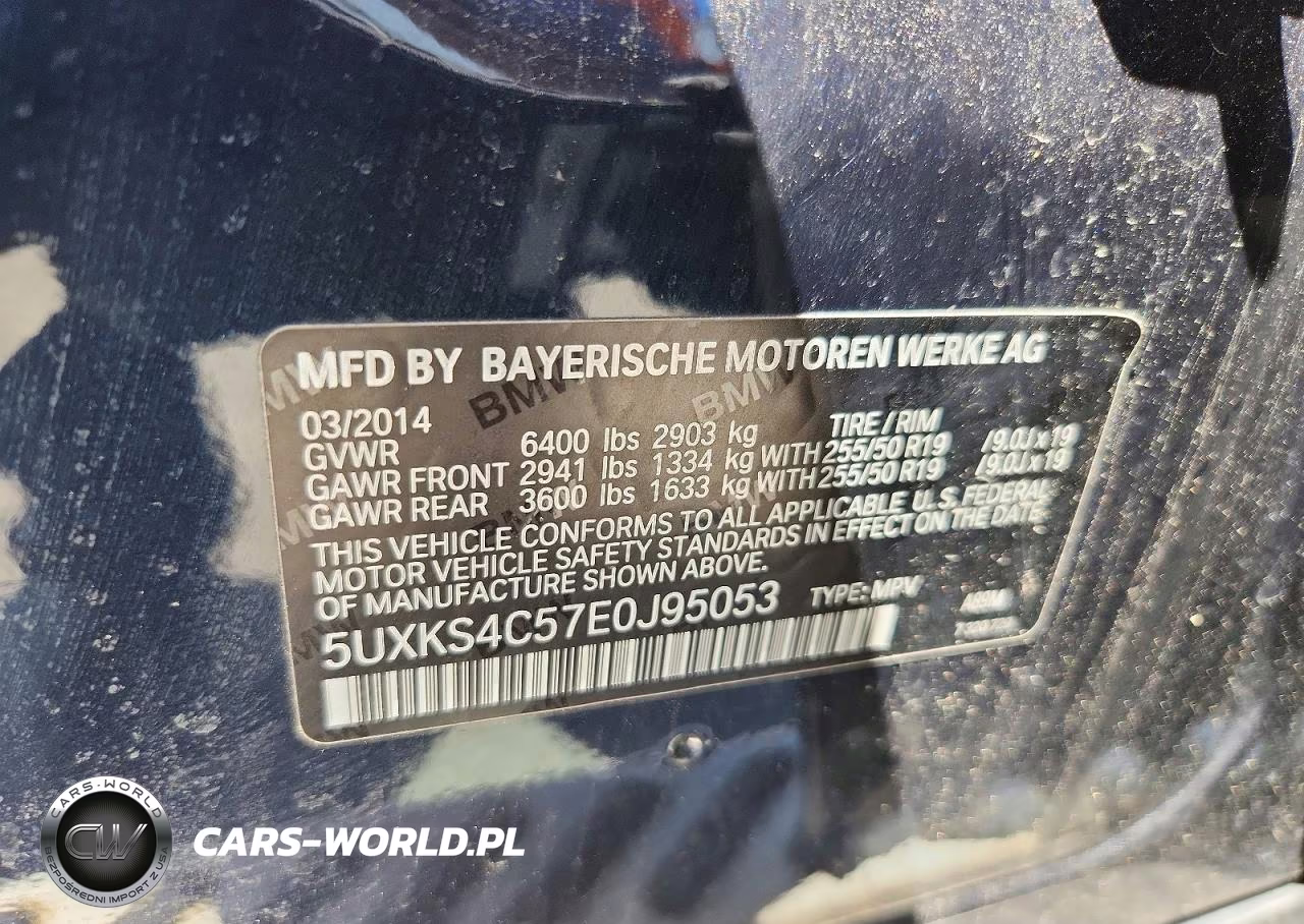 2014 BMW X5 xDrive35D VIN:5UXKS4C57E0J95053 - 13