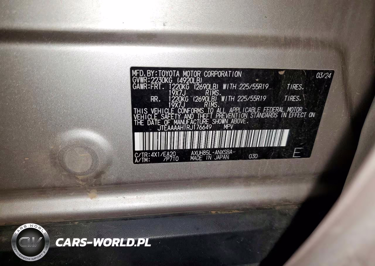 2024 Toyota Venza Limited VIN:JTEAAAAH1RJ176649 - 13
