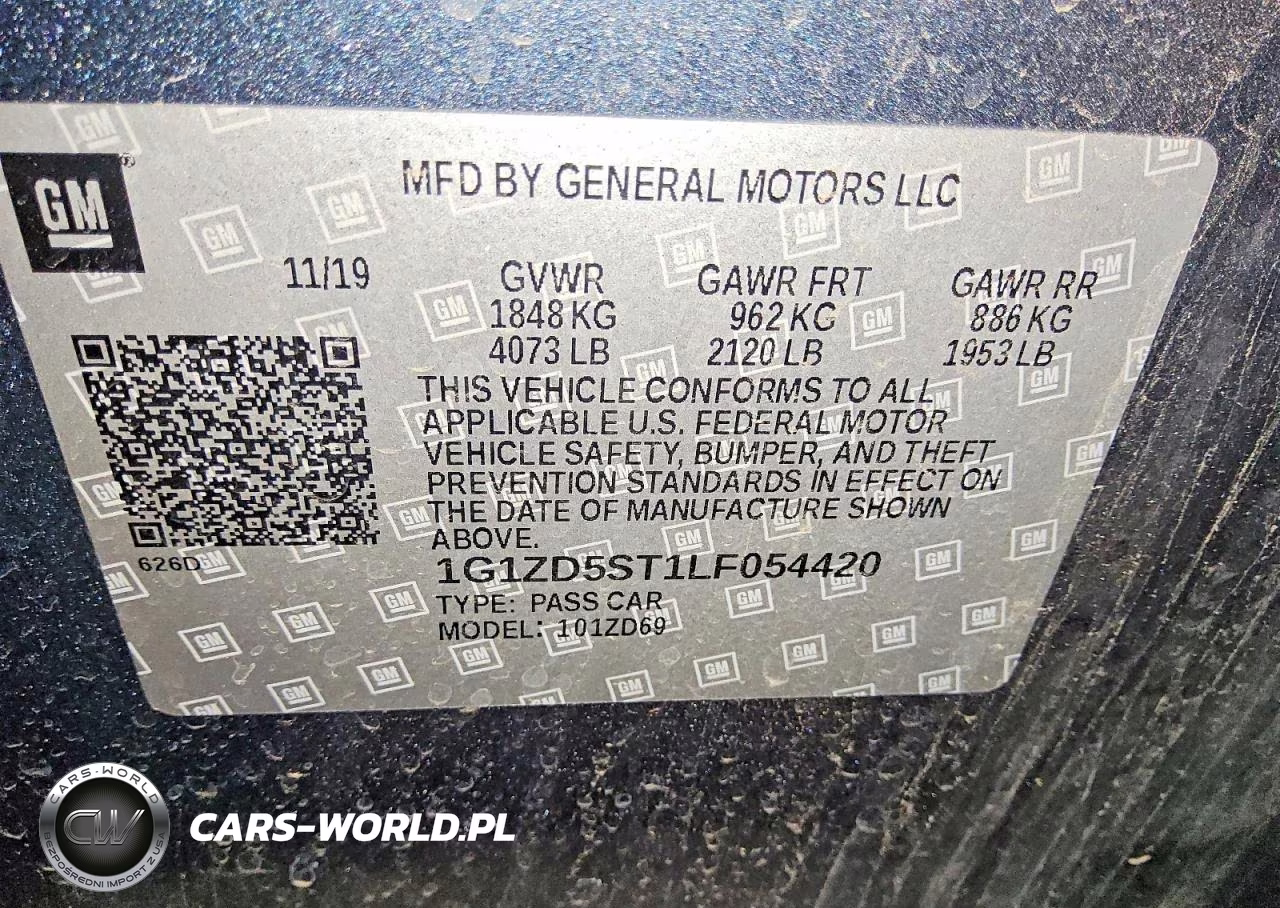 2020 Chevrolet Malibu Lt VIN:1G1ZD5ST1LF054420 - 12