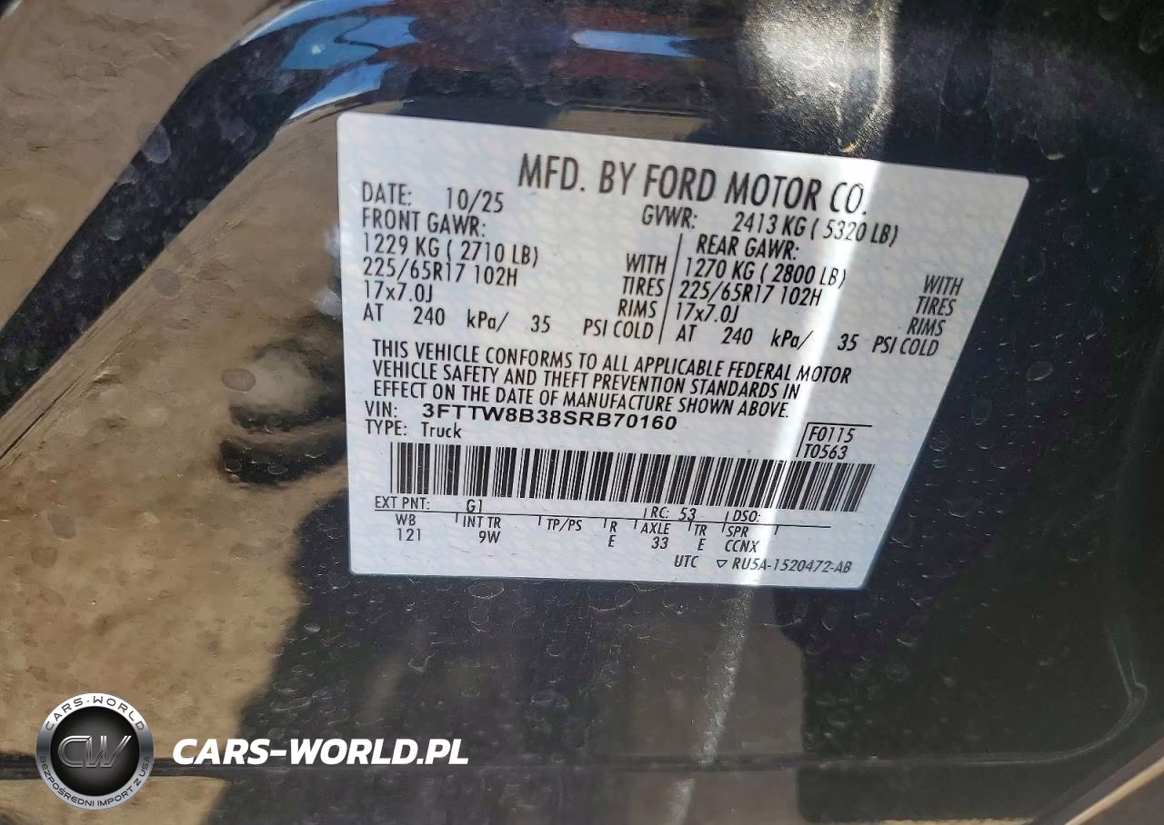 2025 Ford Maverick Xl VIN:3FTTW8B38SRB70160 - 12