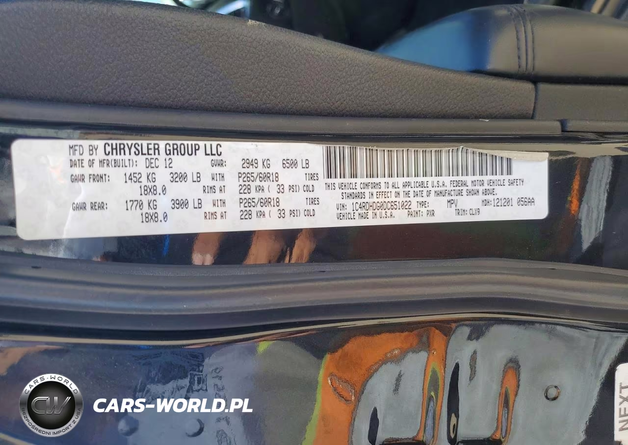 2013 Dodge Durango Crew VIN:1C4RDHDG0DC651022 - 13