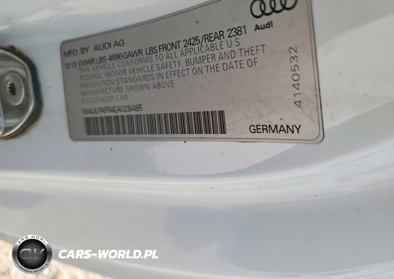 2014 Audi A5 Premium Plus VIN:WAULFAFR4EA028485 - 12
