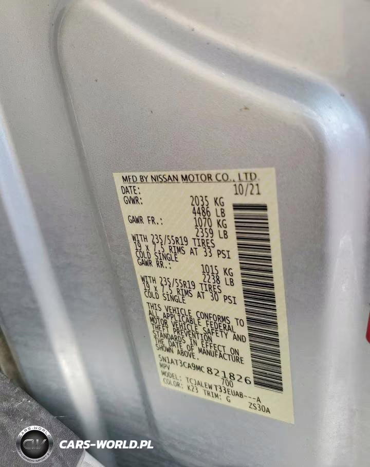 2021 Nissan Rogue Sl VIN:5N1AT3CA9MC821826 - 13