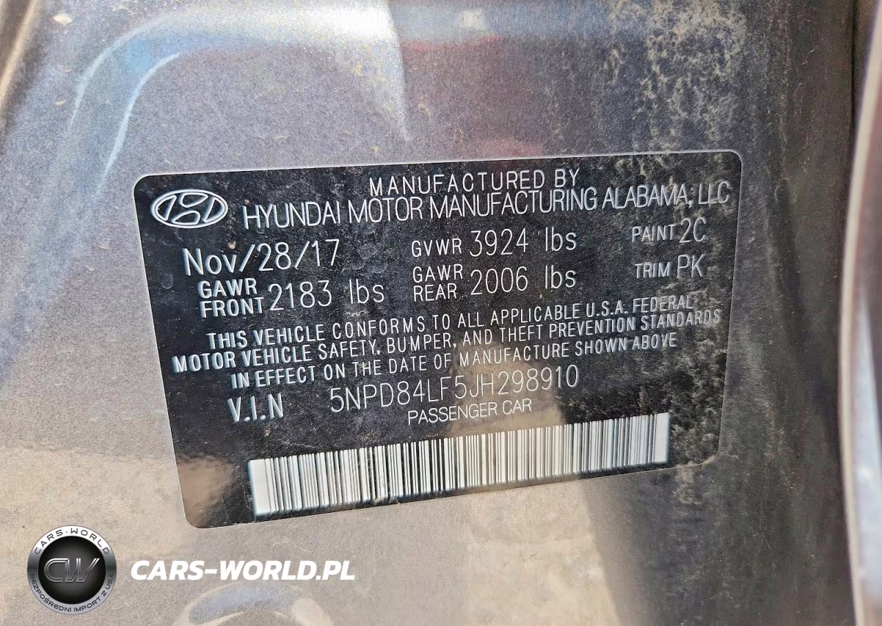 2018 Hyundai Elantra Sel VIN:5NPD84LF5JH298910 - 13