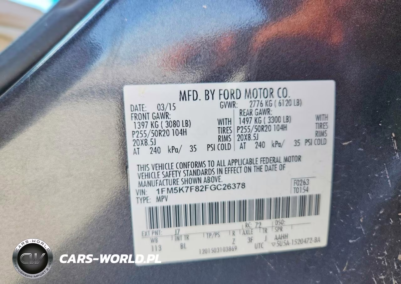 2015 Ford Explorer Limited VIN:1FM5K7F82FGC26378 - 13