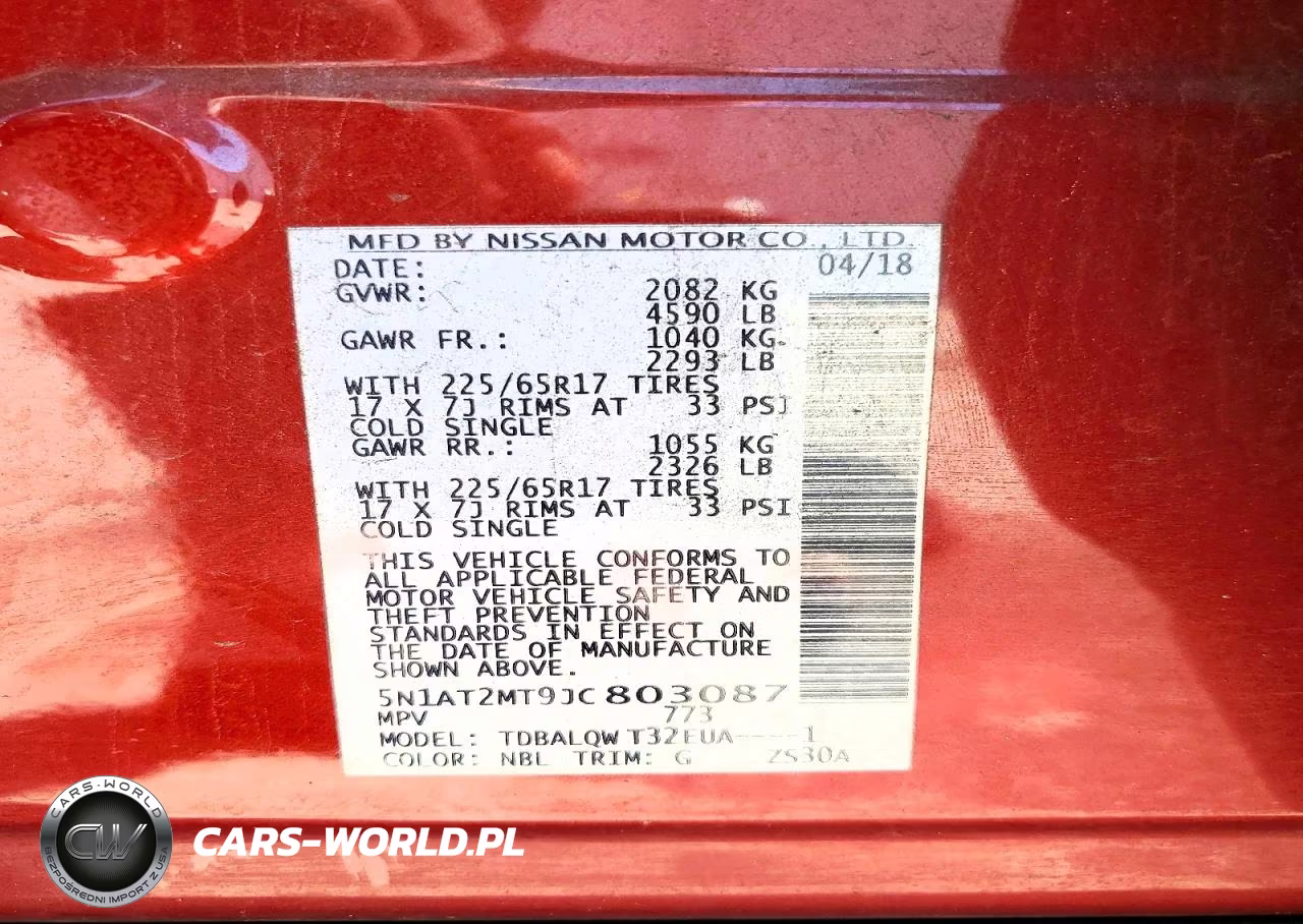 2018 Nissan Rogue Sv VIN:5N1AT2MT9JC803087 - 14