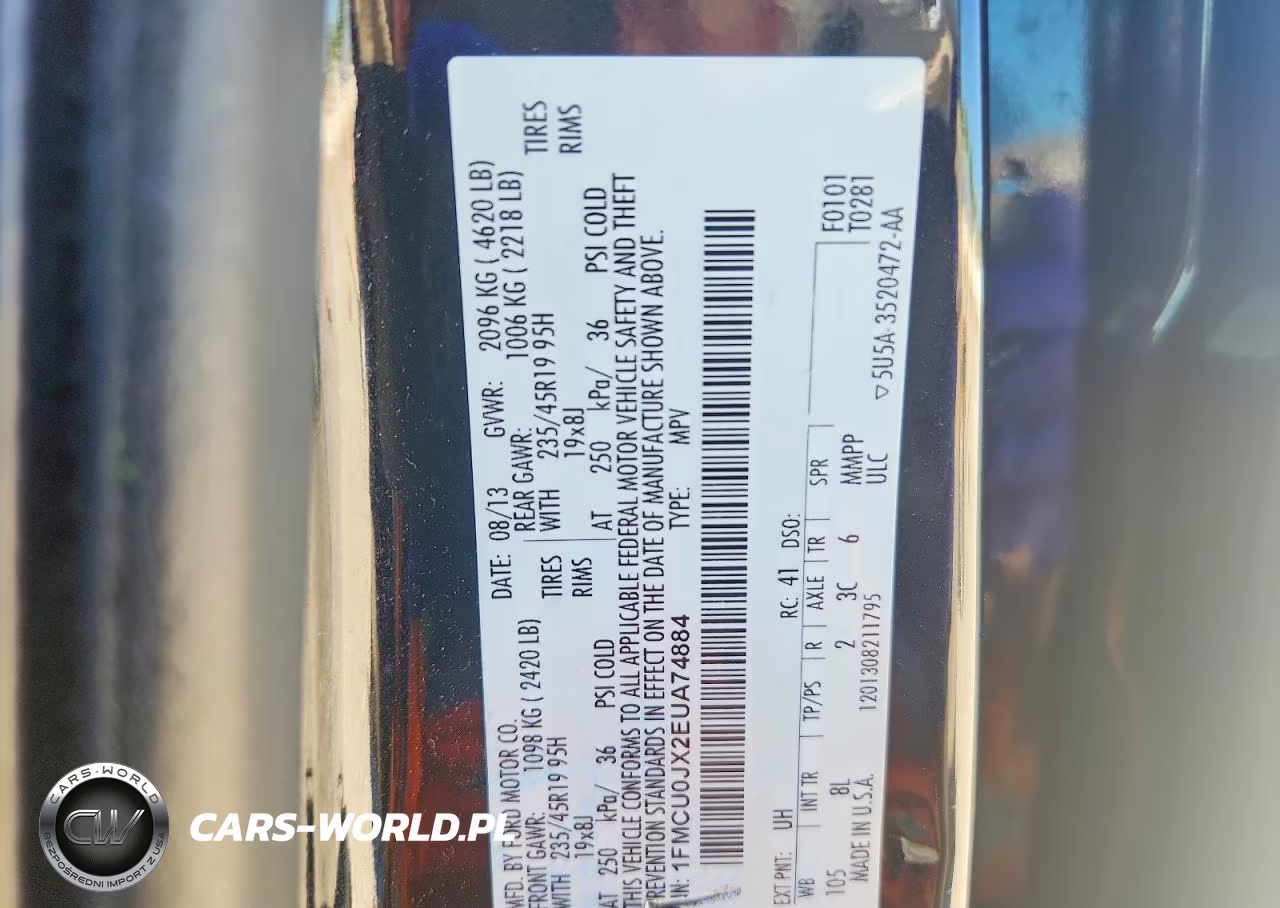 2014 Ford Escape Titanium VIN:1FMCU0JX2EUA74884 - 13