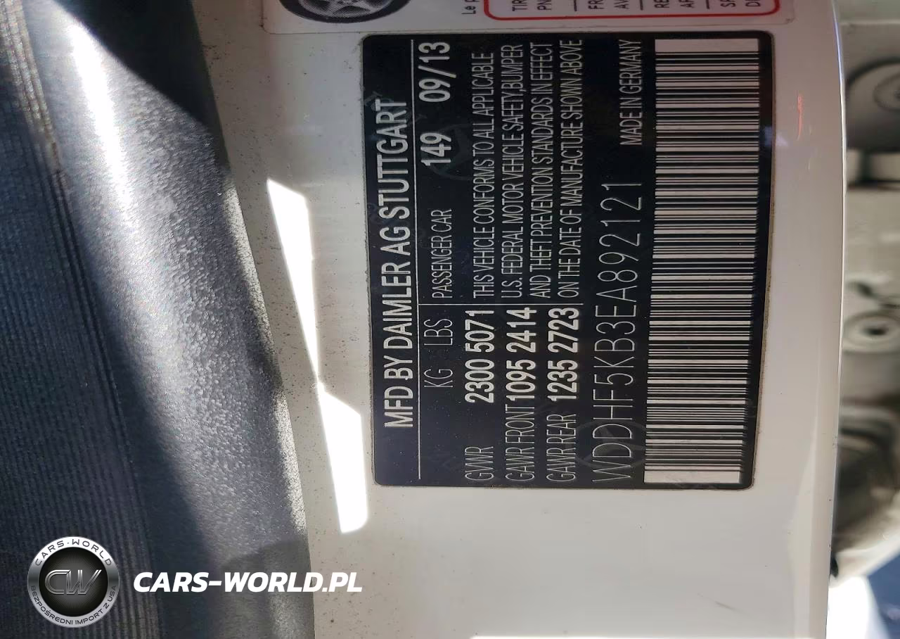2014 Mercedes-Benz E 350 VIN:WDDHF5KB3EA892121 - 12