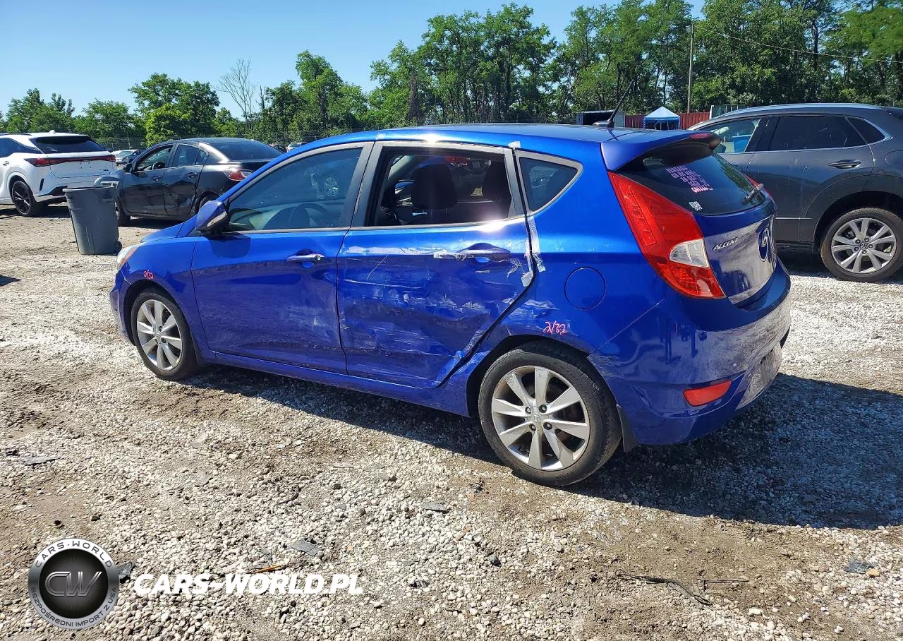 2013 Hyundai Accent Se VIN:KMHCU5AE5DU108214 - 2