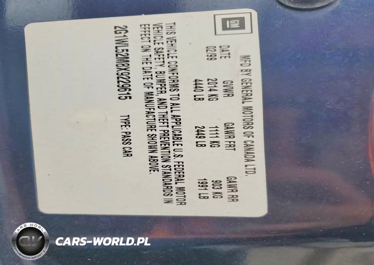 1999 Chevrolet Lumina Base-Ls VIN:2G1WL52M8X9229615 - 12