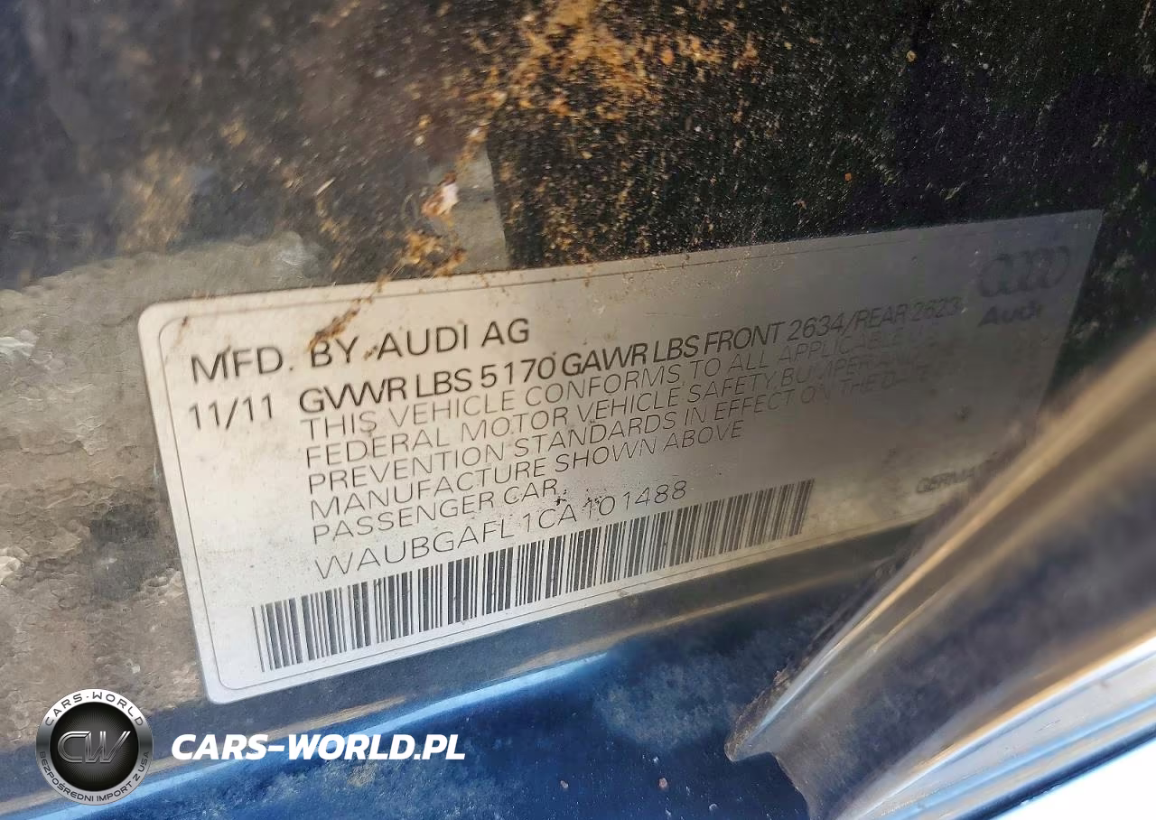 2012 Audi S4 Premium Plus VIN:WAUBGAFL1CA101488 - 12