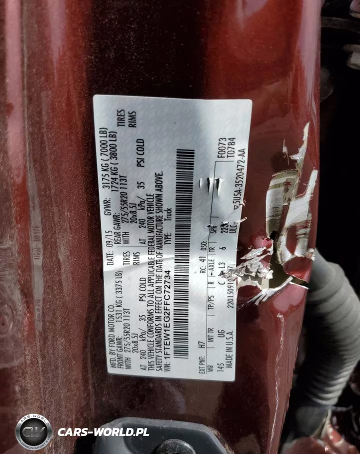 2015 Ford F150 Supercrew VIN:1FTEW1EG2FFC72734 - 12