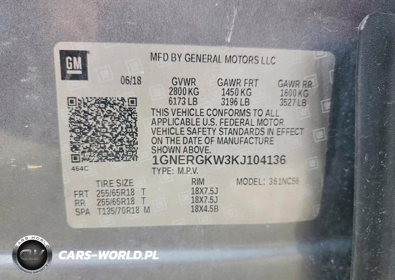 2019 Chevrolet Traverse Lt VIN:1GNERGKW3KJ104136 - 13