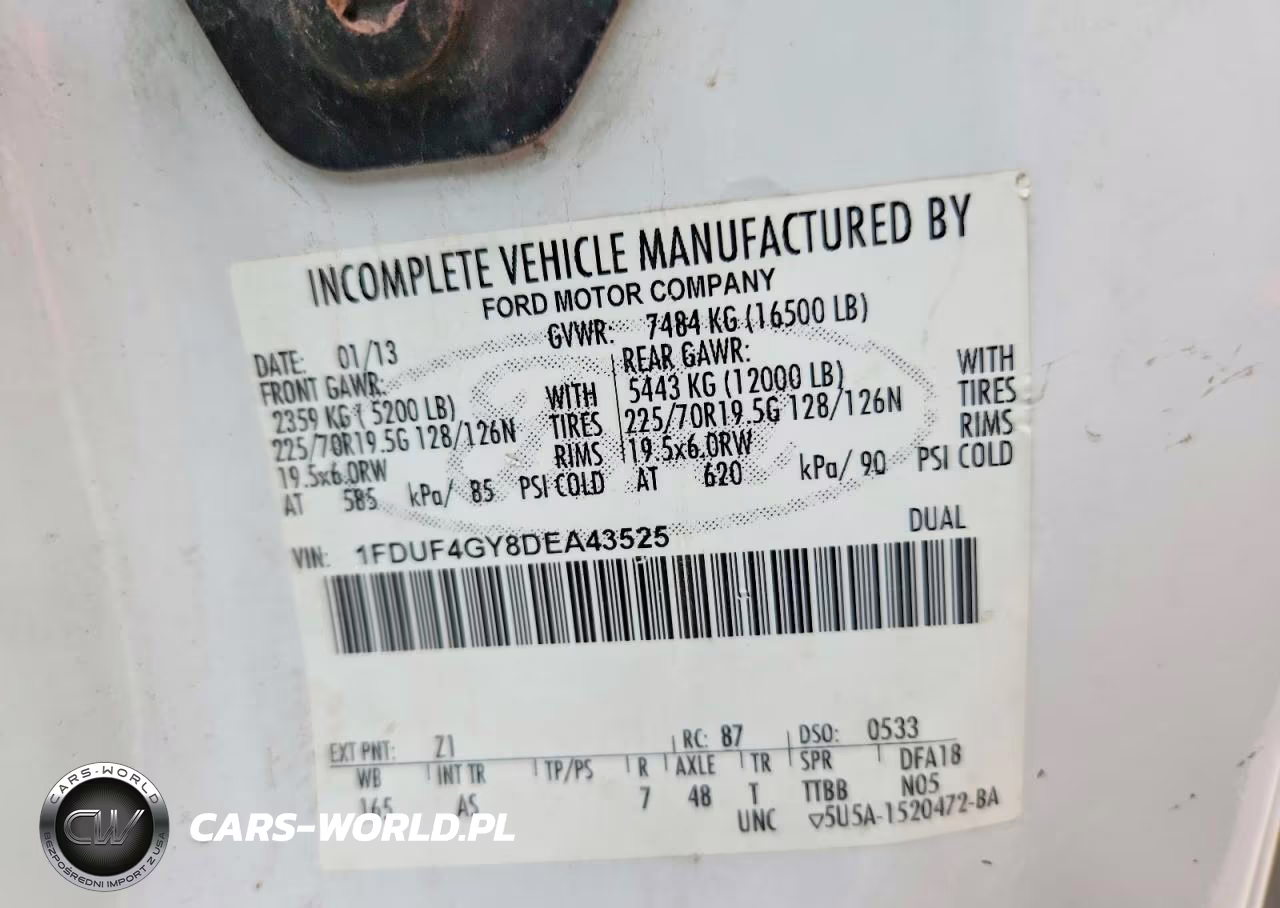 2013 Ford F450 Super Duty VIN:1FDUF4GY8DEA43525 - 12