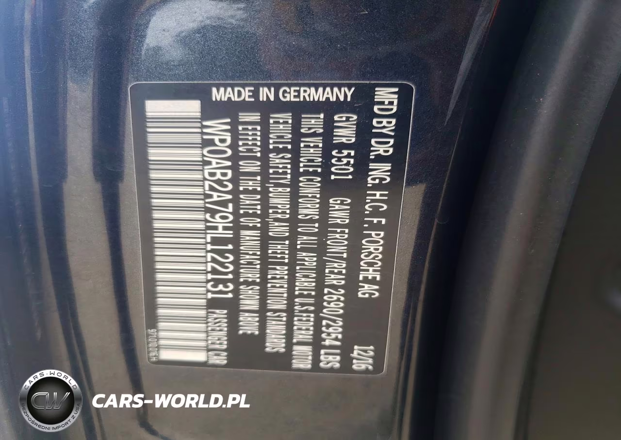 2017 Porsche Panamera 4S VIN:WP0AB2A79HL122131 - 12