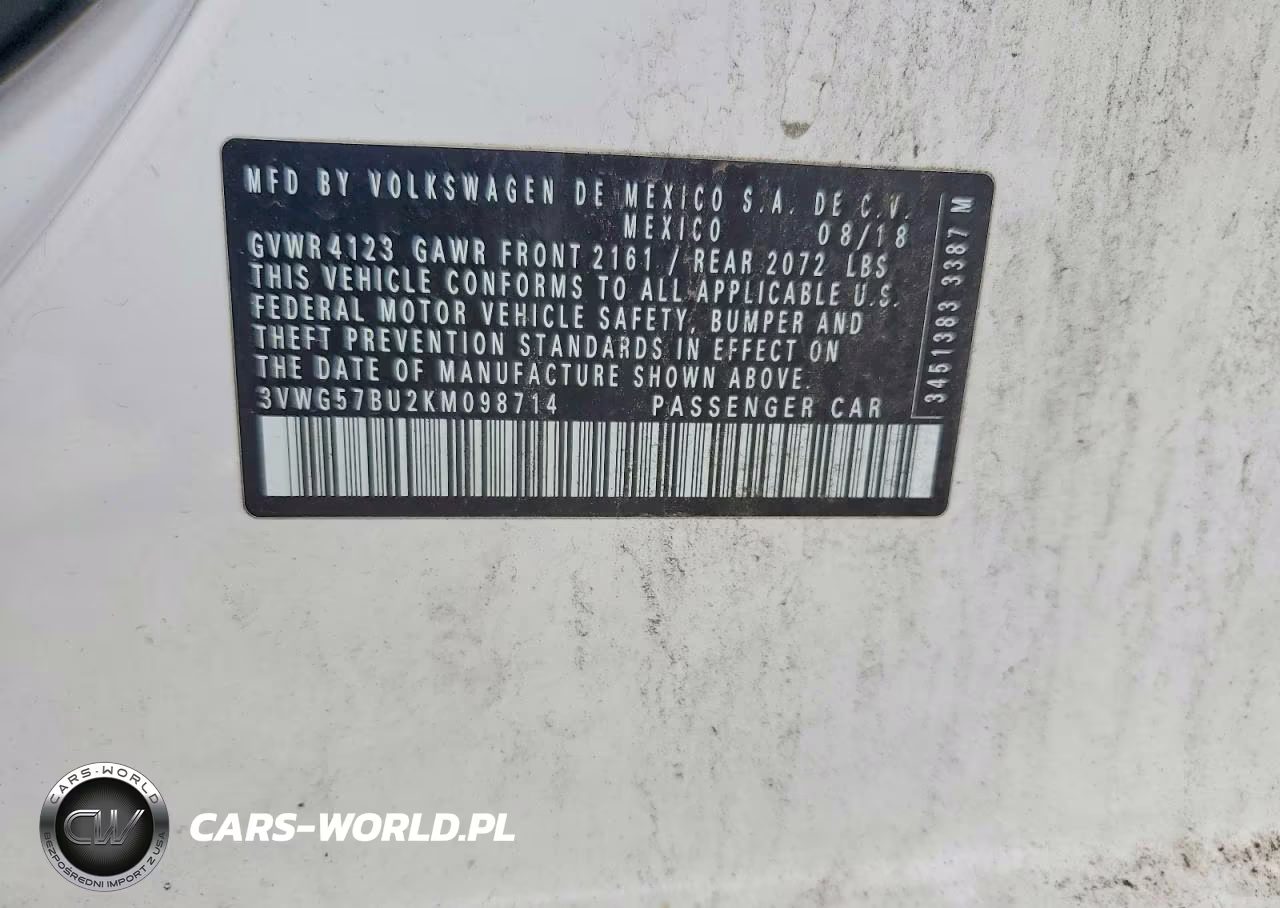 2019 Volkswagen Jetta Sel Premium VIN:3VWG57BU2KM098714 - 13