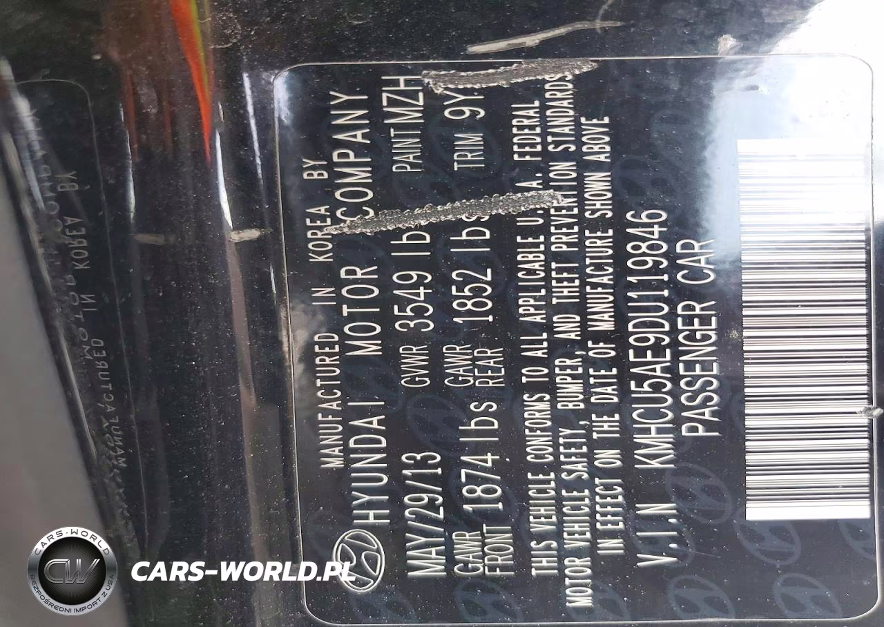 2013 Hyundai Accent VIN:KMHCU5AE9DU119846 - 12