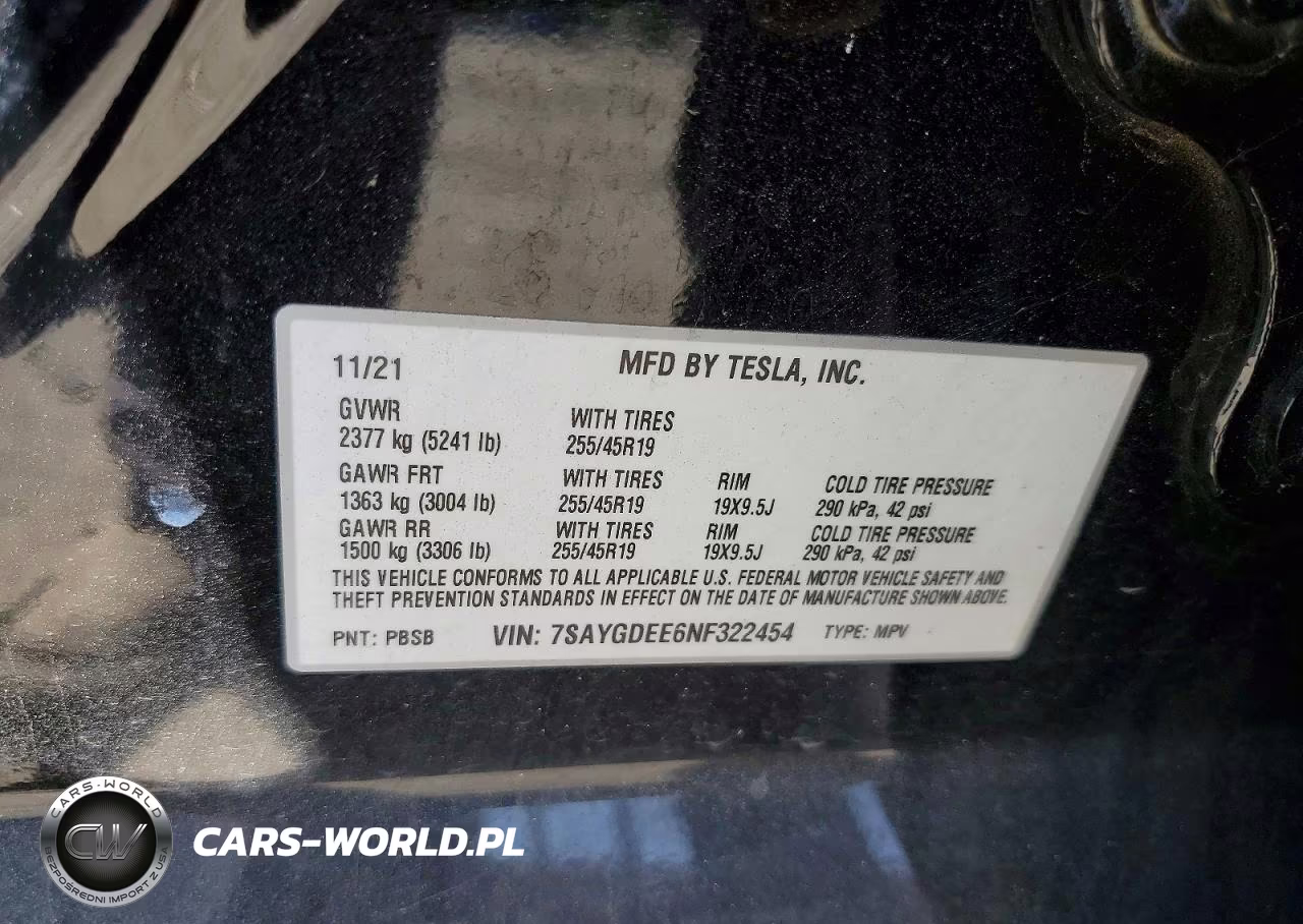 2022 Tesla Model Y VIN:7SAYGDEE6NF322454 - 14
