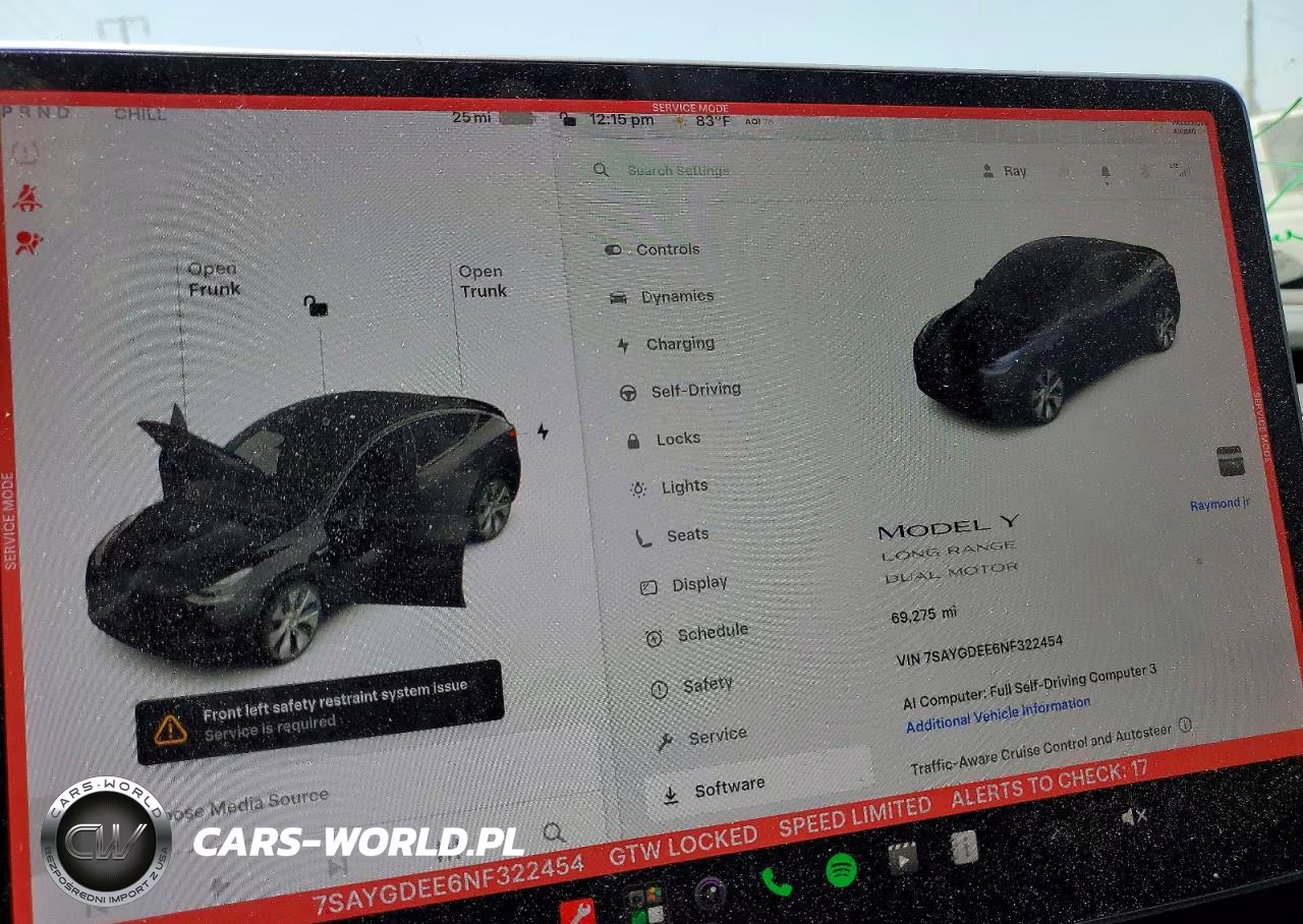 2022 Tesla Model Y VIN:7SAYGDEE6NF322454 - 9