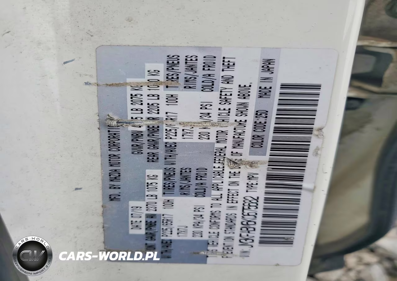 2019 Mazda Cx-5 Sport VIN:JM3KFABM6K0675682 - 13
