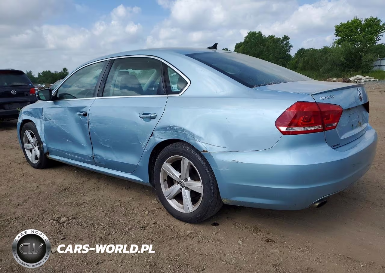 2013 Volkswagen Passat Se VIN:1VWBH7A31DC030886 - 2