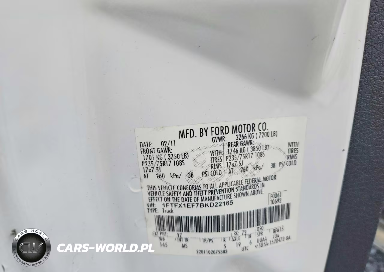 2011 Ford F150 Super Cab VIN:1FTFX1EF7BKD22165 - 12