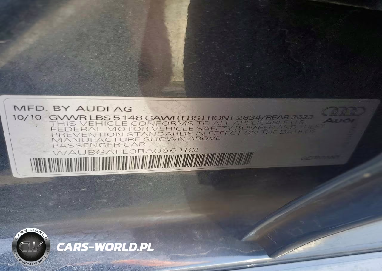 2011 Audi S4 Premium Plus VIN:WAUBGAFL0BA066182 - 12