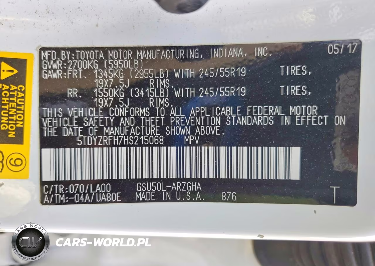 2017 Toyota Highlander Limited VIN:5TDYZRFH7HS215068 - 13