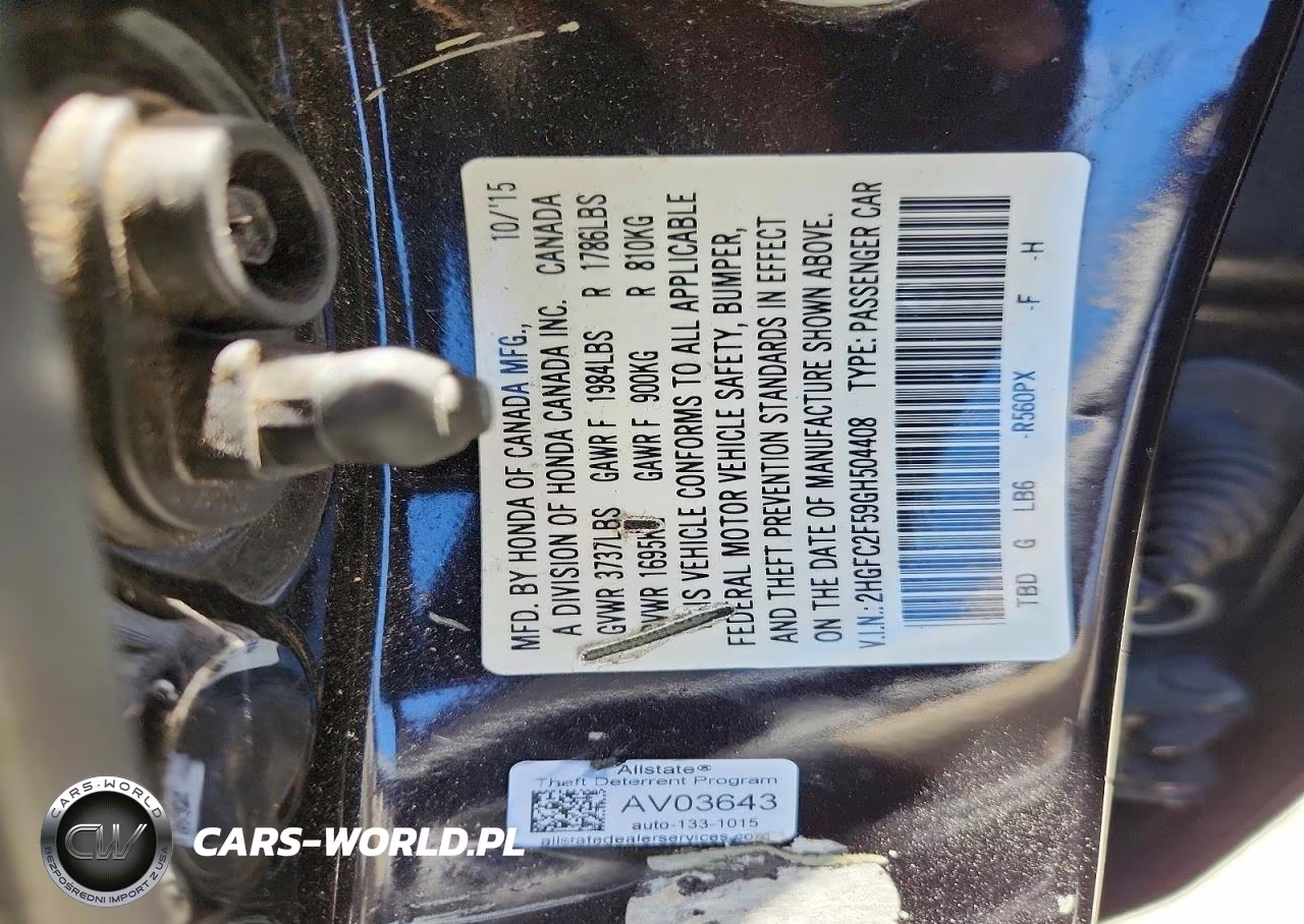 2016 Honda Civic Lx VIN:2HGFC2F59GH504408 - 12