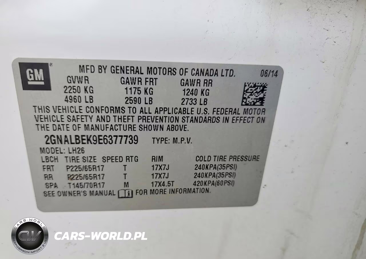 2014 Chevrolet Equinox Lt VIN:2GNALBEK9E6377739 - 13