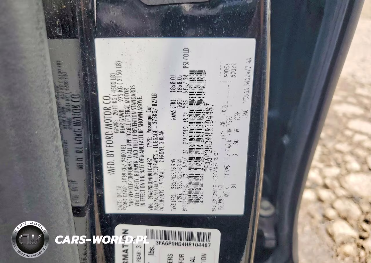 2017 Ford Fusion Se VIN:3FA6P0HD4HR104487 - 13
