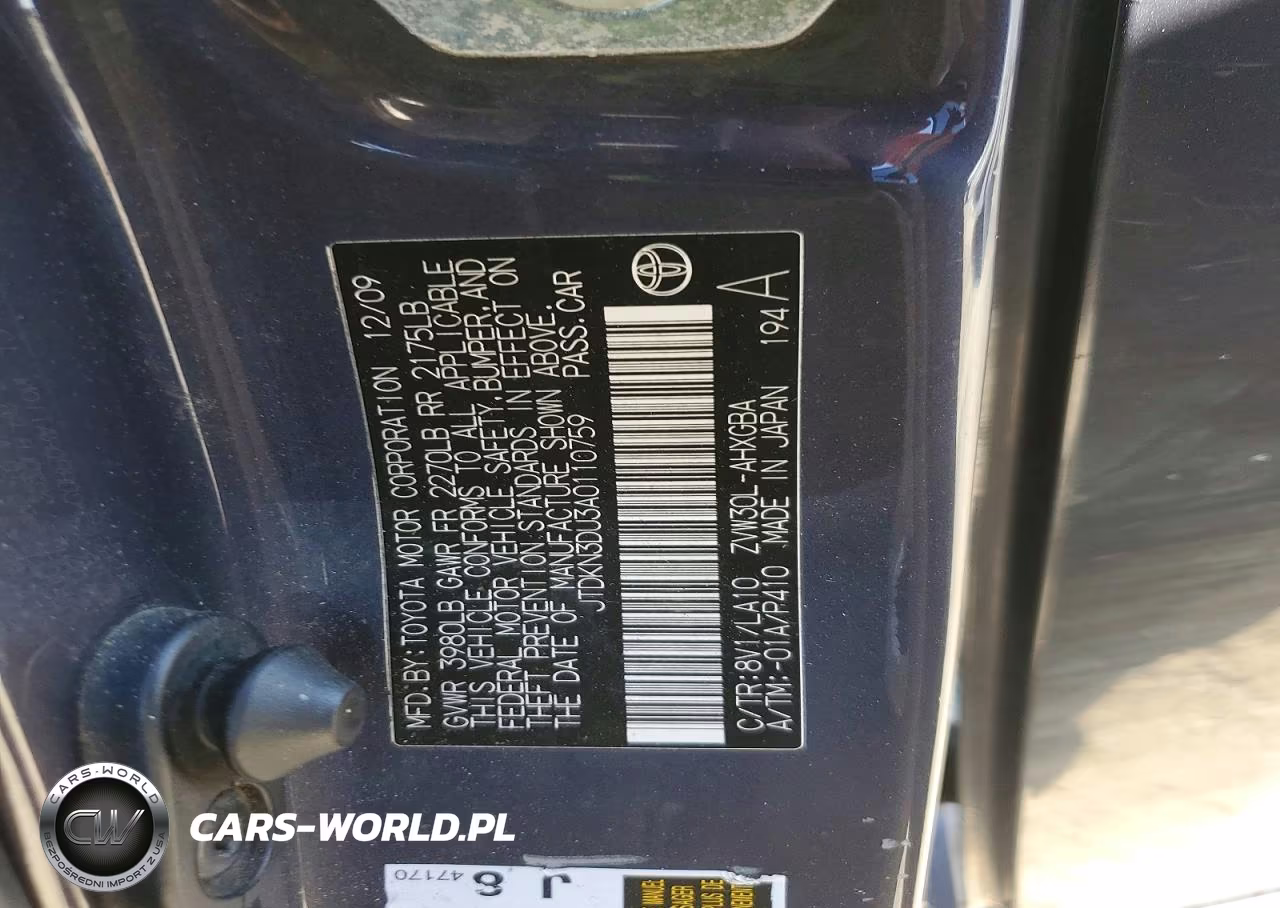 2010 Toyota Prius VIN:JTDKN3DU3A0110759 - 12