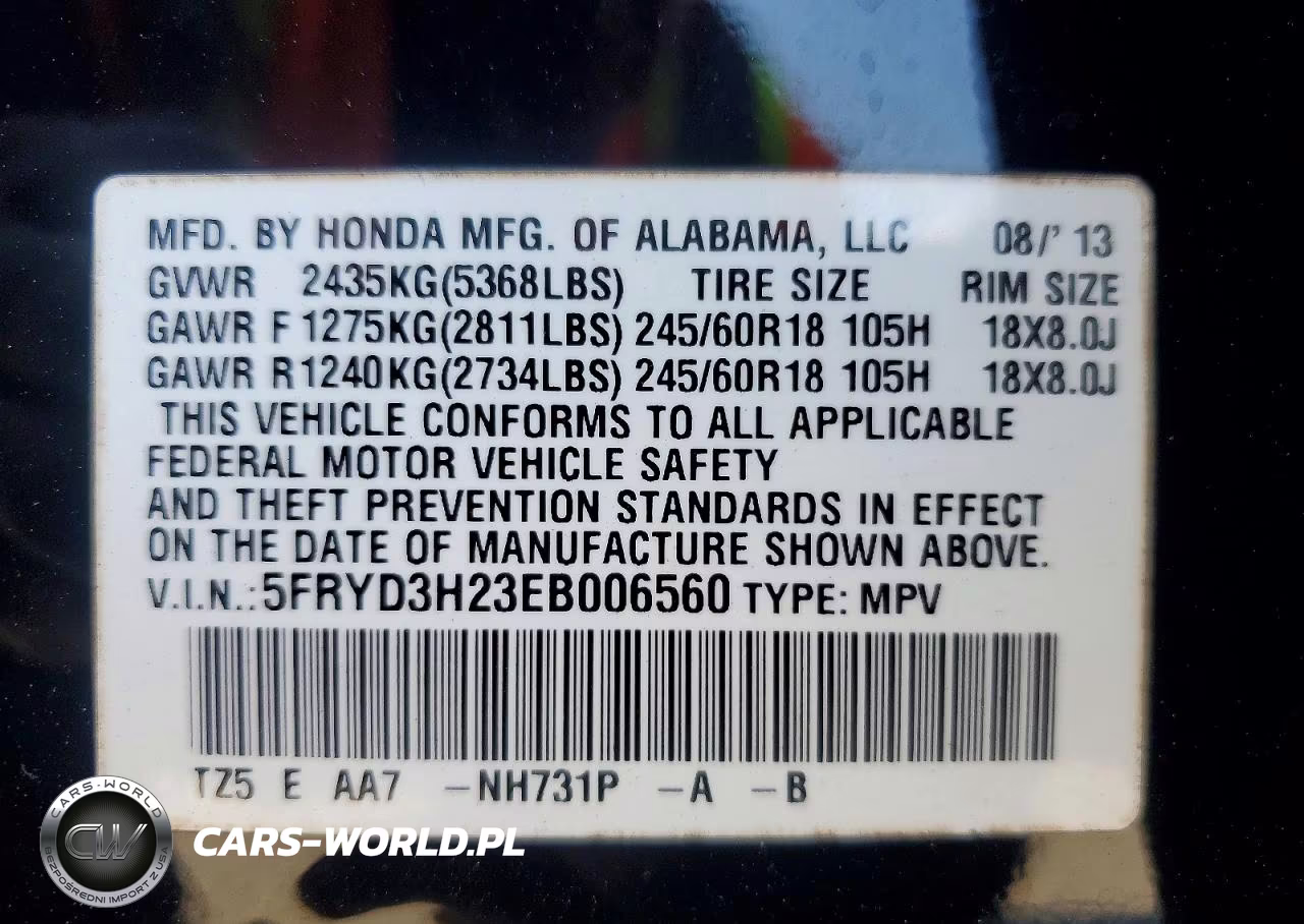 2014 Acura Mdx VIN:5FRYD3H23EB006560 - 13