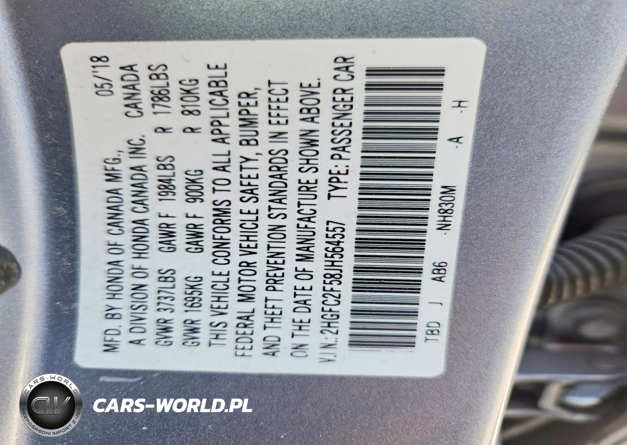 2018 Honda Civic Lx VIN:2HGFC2F58JH564557 - 12
