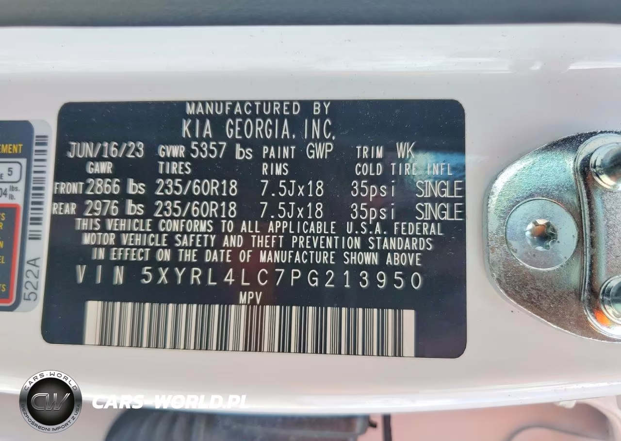 2023 Kia Sorento S VIN:5XYRL4LC7PG213950 - 14