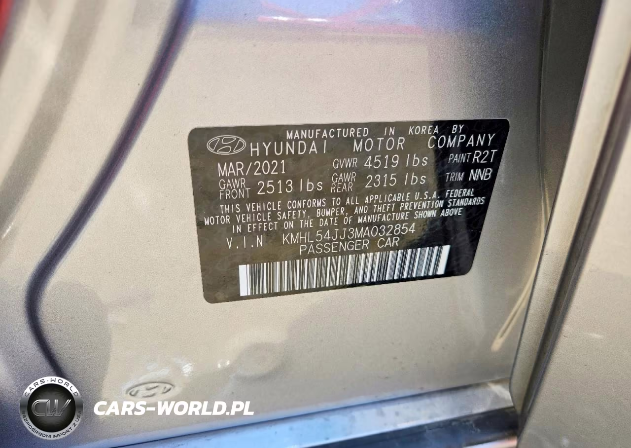 2021 Hyundai 53 Trailer Limited VIN:KMHL54JJ3MA032854 - 12