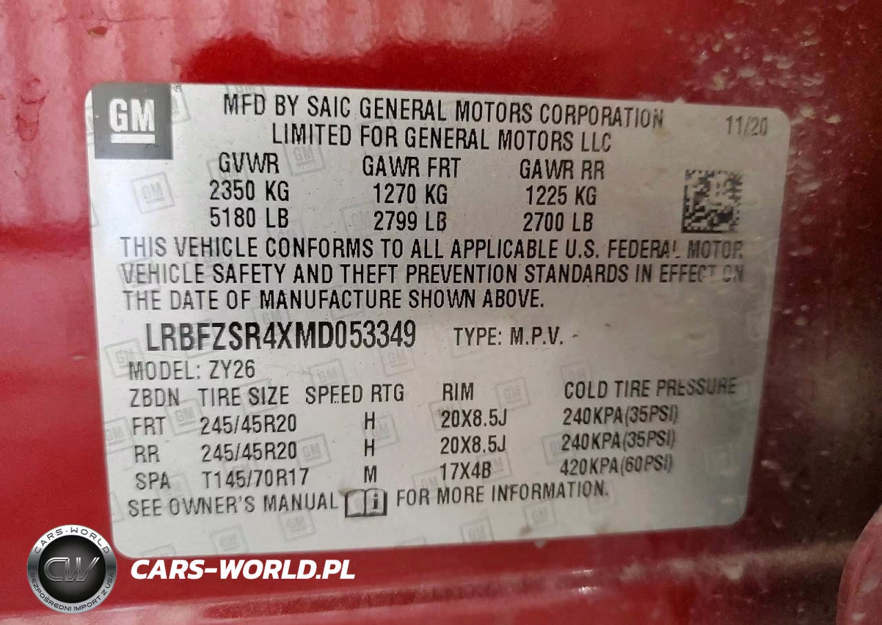 2021 Buick Envision Avenir VIN:LRBFZSR4XMD053349 - 13