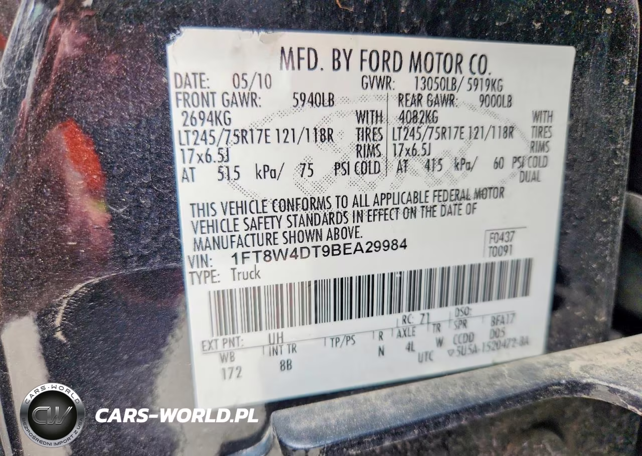 2011 Ford F450 Super Duty VIN:1FT8W4DT9BEA29984 - 13
