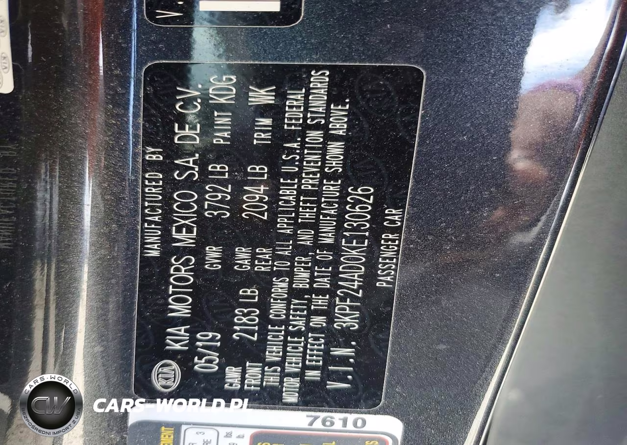 2019 Kia Forte Lxs VIN:3KPF24AD0KE130626 - 12