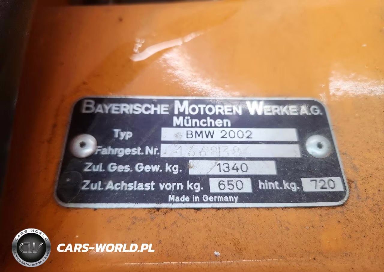 1969 BMW 2002 VIN:1668386 - 12
