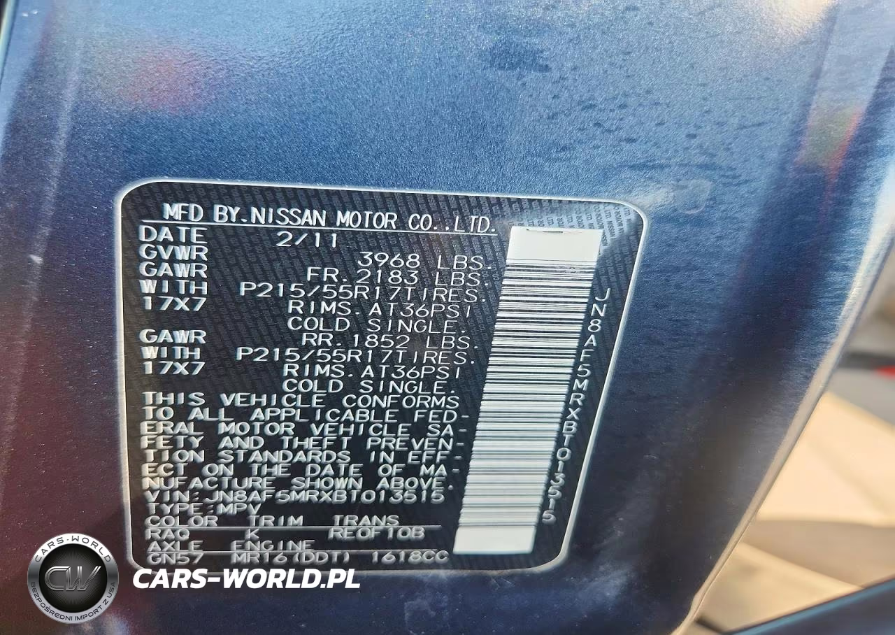 2011 Nissan Juke S-Sv-Sl VIN:JN8AF5MRXBT013515 - 13