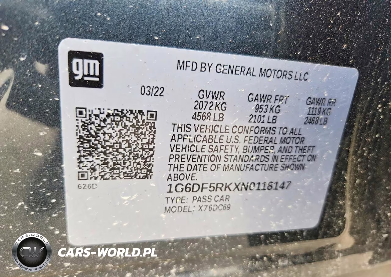 2022 Cadillac Ct4 Premium Luxury VIN:1G6DF5RKXN0118147 - 12