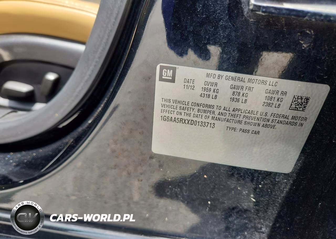 2013 Cadillac Ats VIN:1G6AA5RXXD0133713 - 13