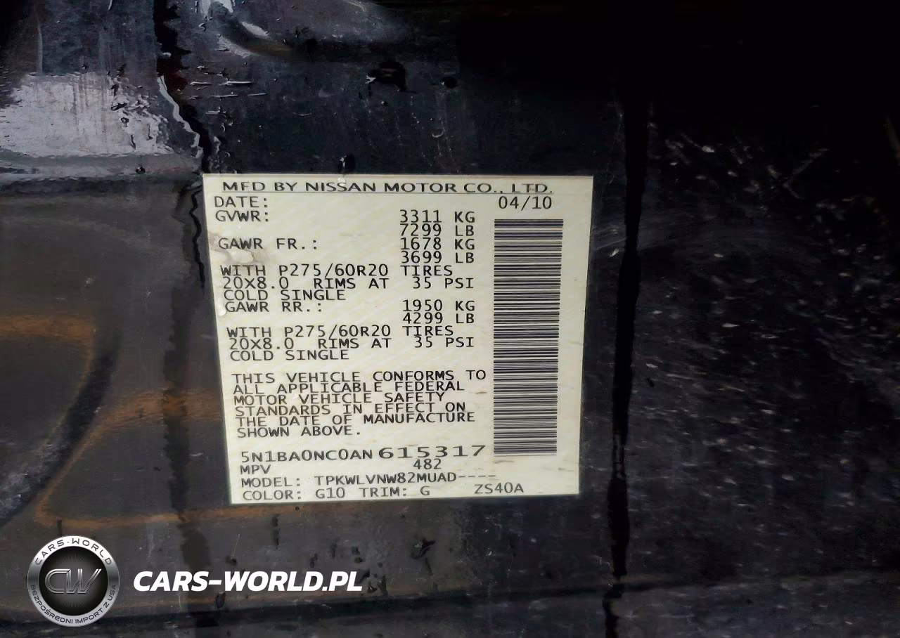 2010 Nissan Armada Se VIN:5N1BA0NC0AN615317 - 14