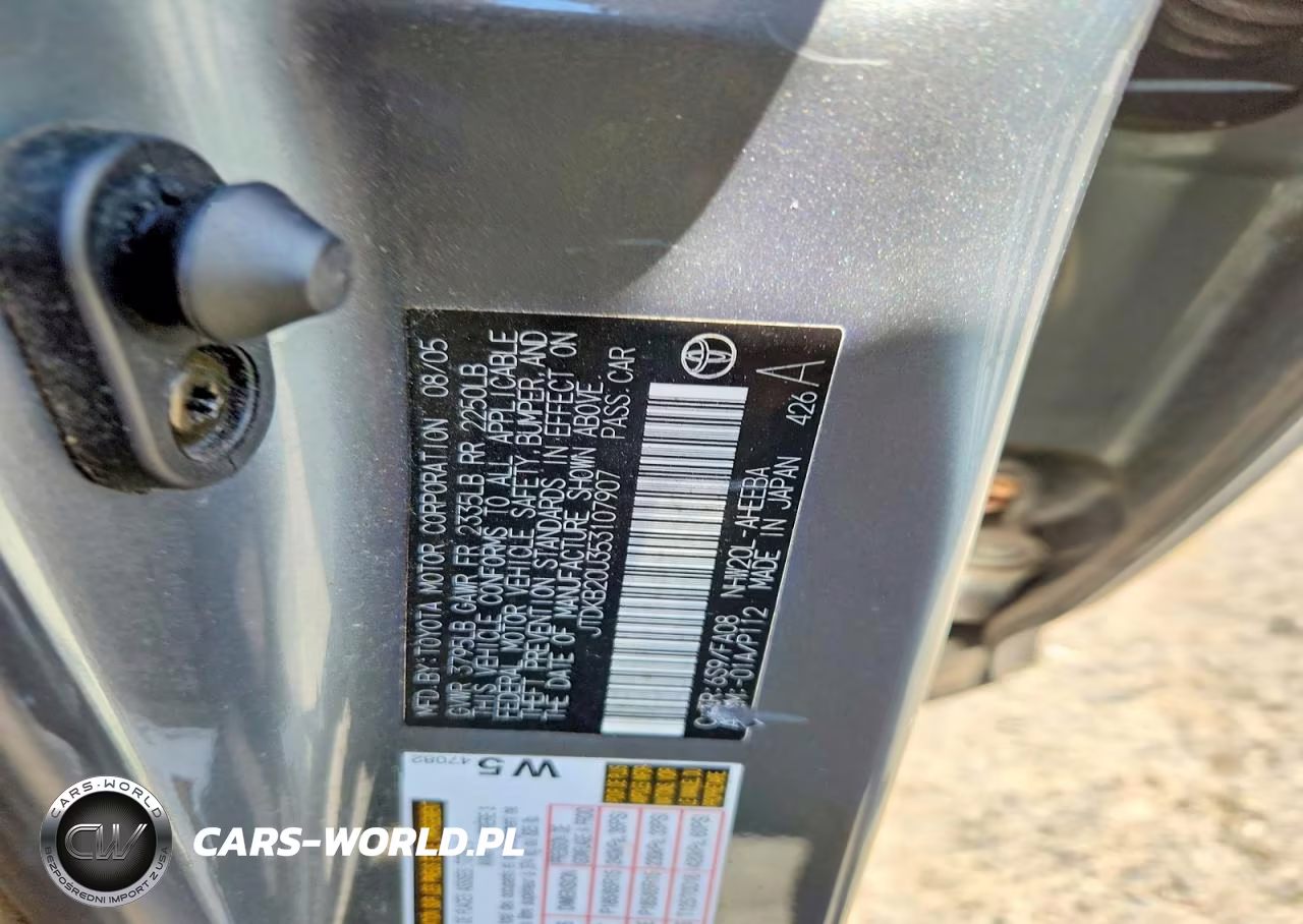 2005 Toyota Prius Base VIN:JTDKB20U353107907 - 12